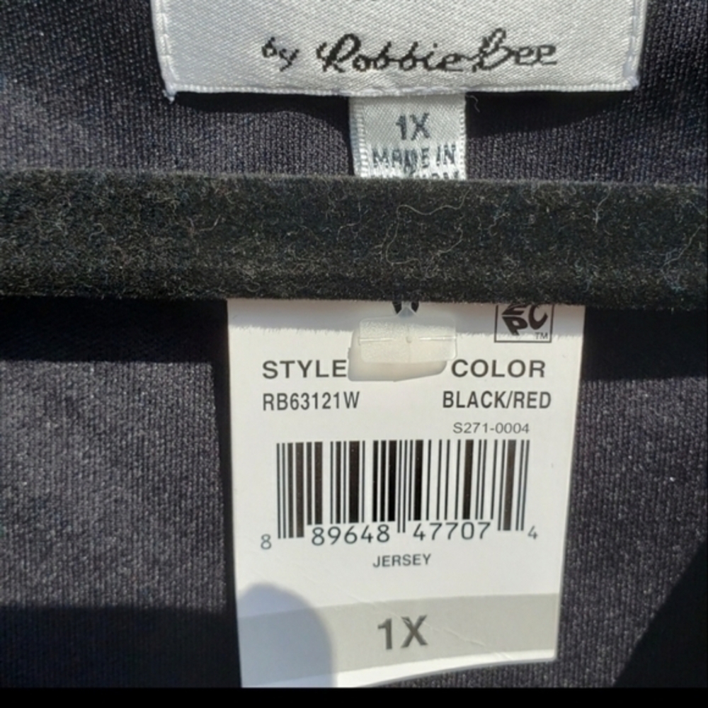 Signature by Robbie Bee Cocktail Wedding Floral‎ Midi Dress Plus Size 1X - Picture 6 of 7